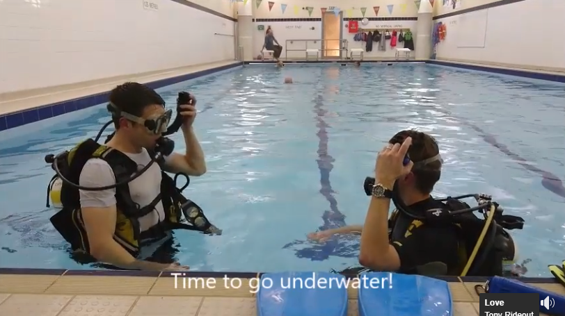 Bath Diver speeds through the water